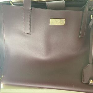 Kate Spade Deep Purple Leather Tote
